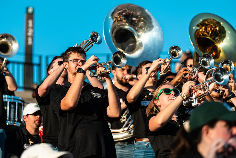 CAMBA trumpet section performing